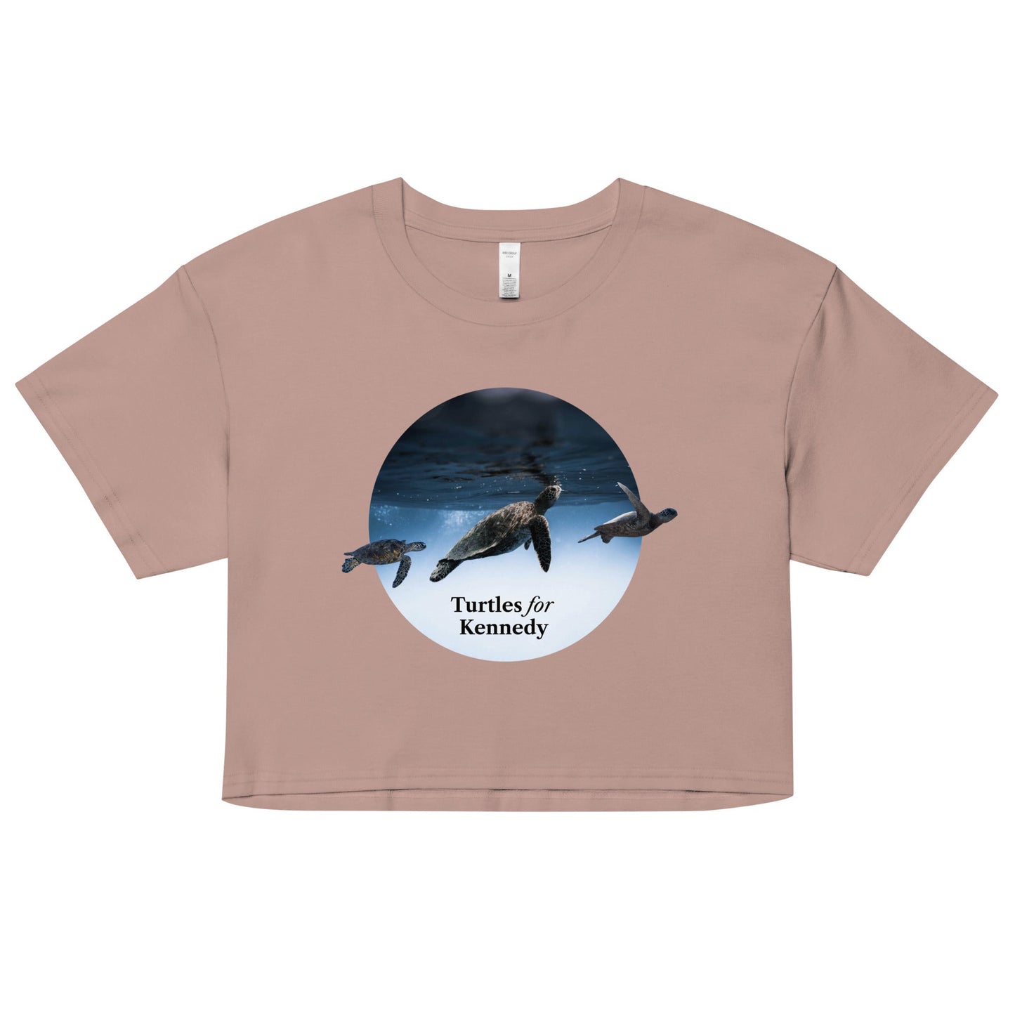 Turtles for Kennedy Women’s Crop Top - TEAM KENNEDY. All rights reserved