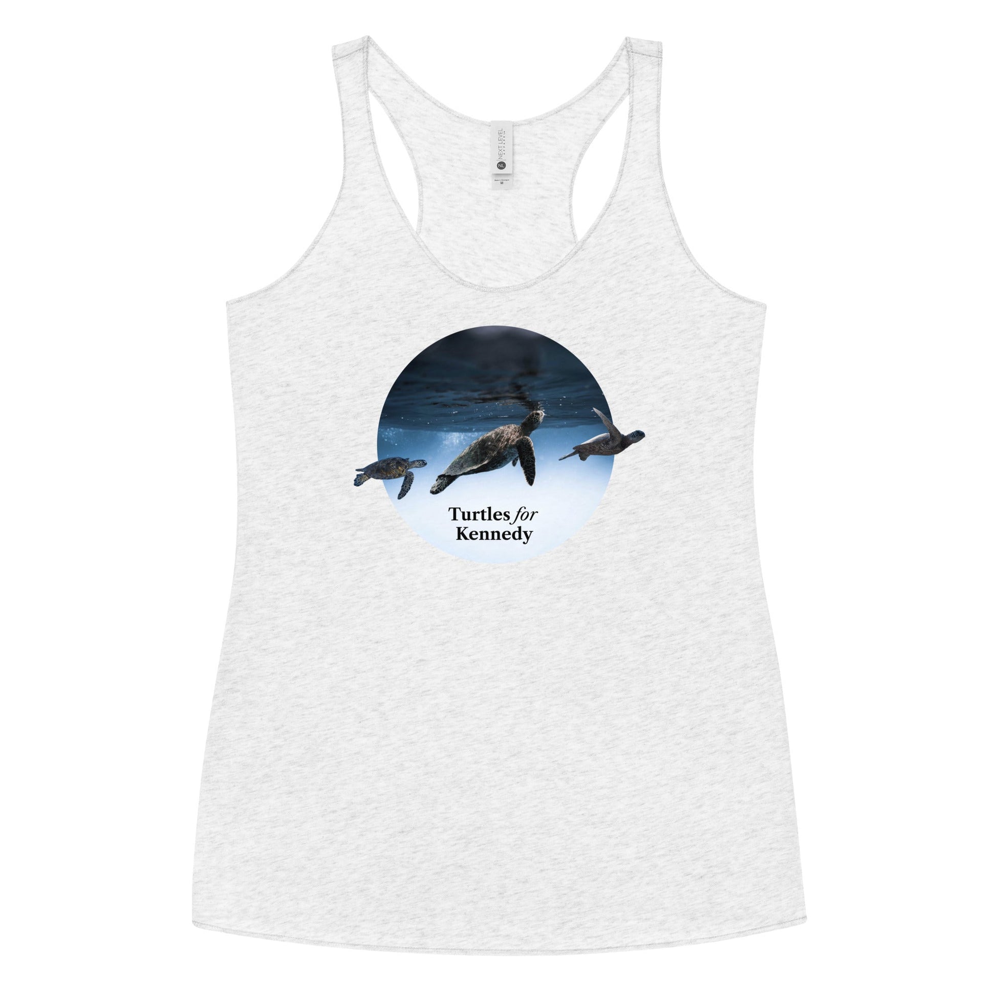 Turtles for Kennedy Women's Racerback Tank - TEAM KENNEDY. All rights reserved