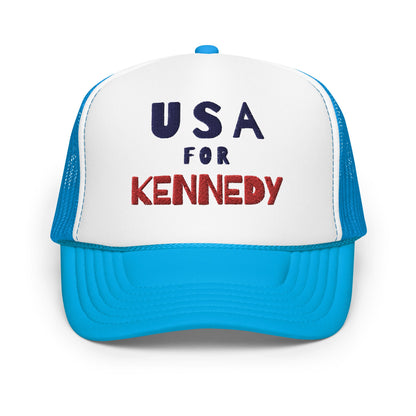 USA for Kennedy Foam Trucker Hat - TEAM KENNEDY. All rights reserved