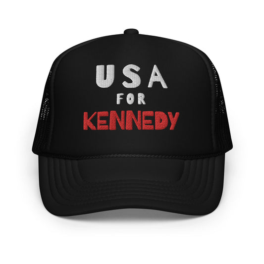 USA for Kennedy Foam Trucker Hat - TEAM KENNEDY. All rights reserved