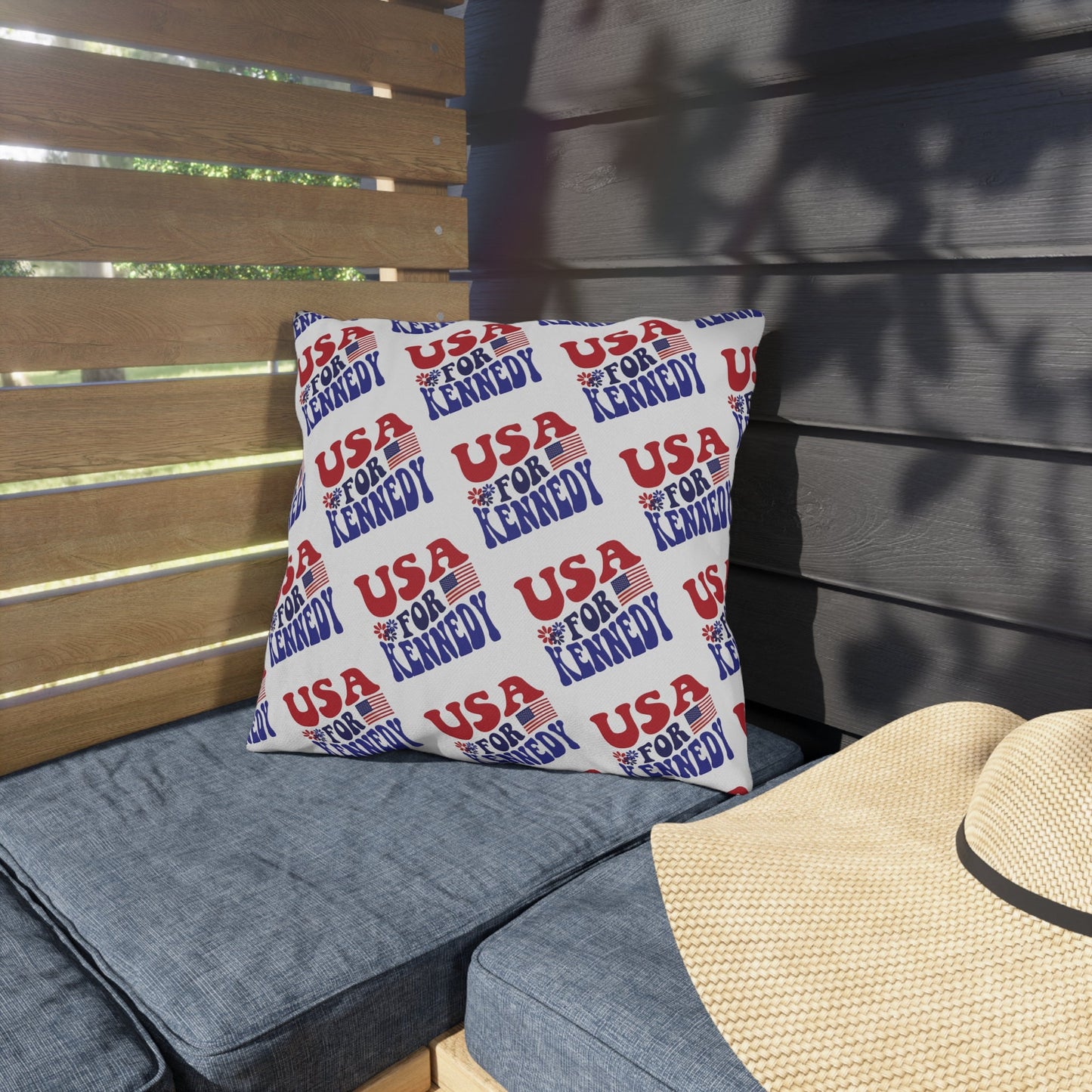 USA for Kennedy Groovy Outdoor Pillows - TEAM KENNEDY. All rights reserved