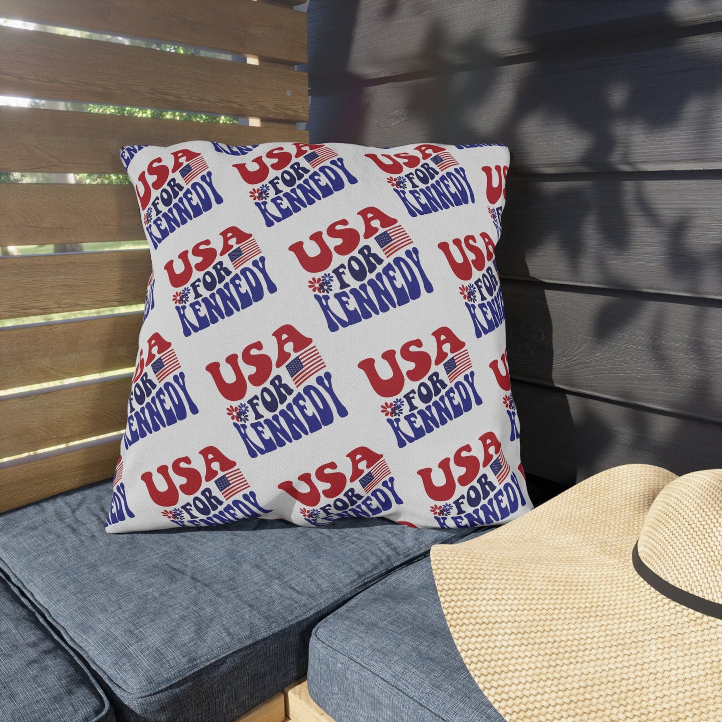 USA for Kennedy Groovy Outdoor Pillows - TEAM KENNEDY. All rights reserved