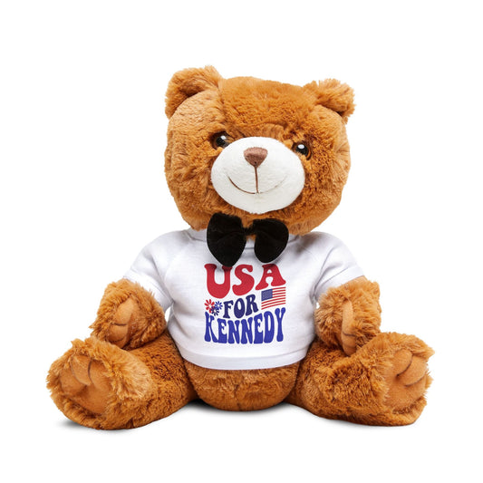 USA for Kennedy Groovy Teddy Bear with T - Shirt - Team Kennedy Official Merchandise