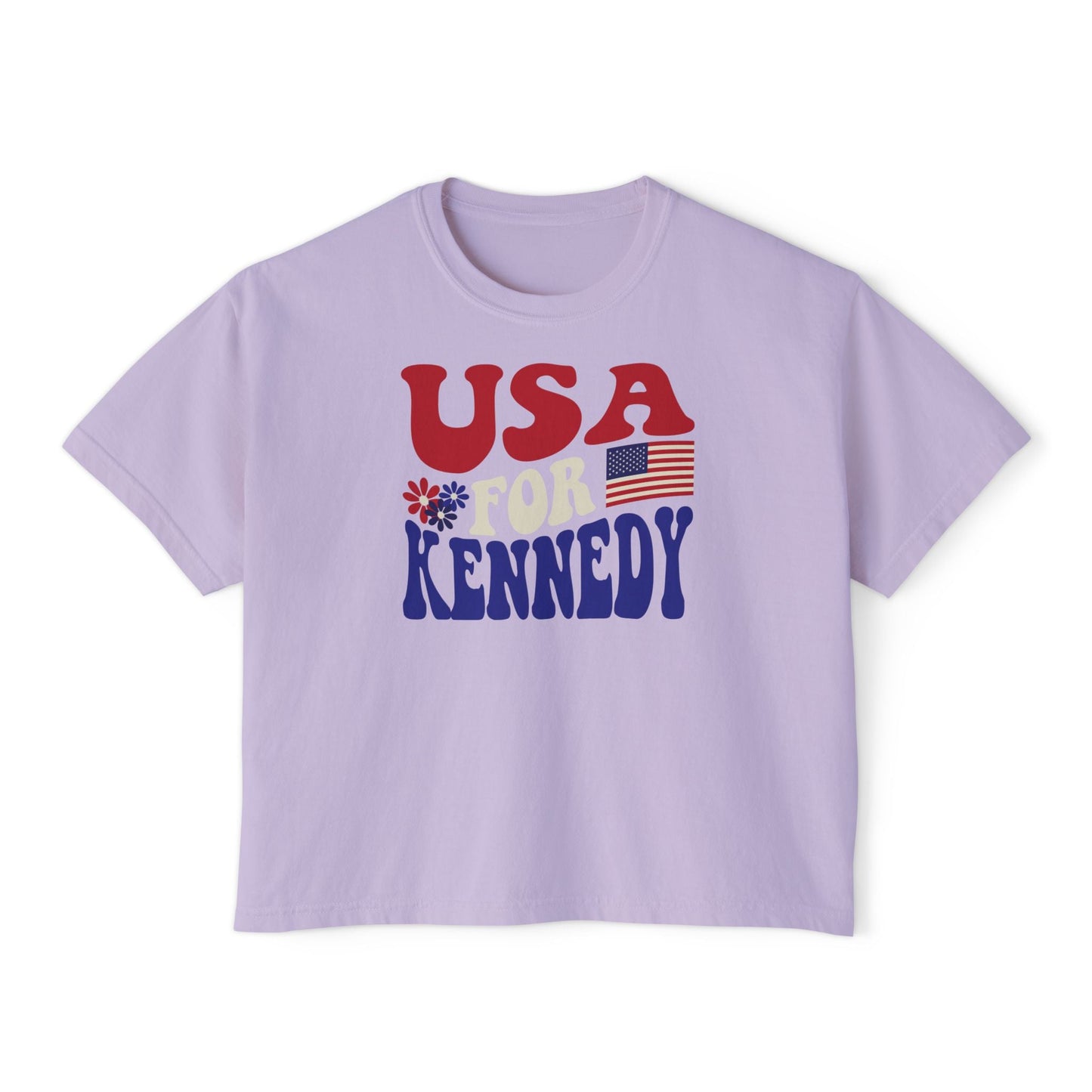 USA for Kennedy Groovy Women's Boxy Tee - Team Kennedy Official Merchandise