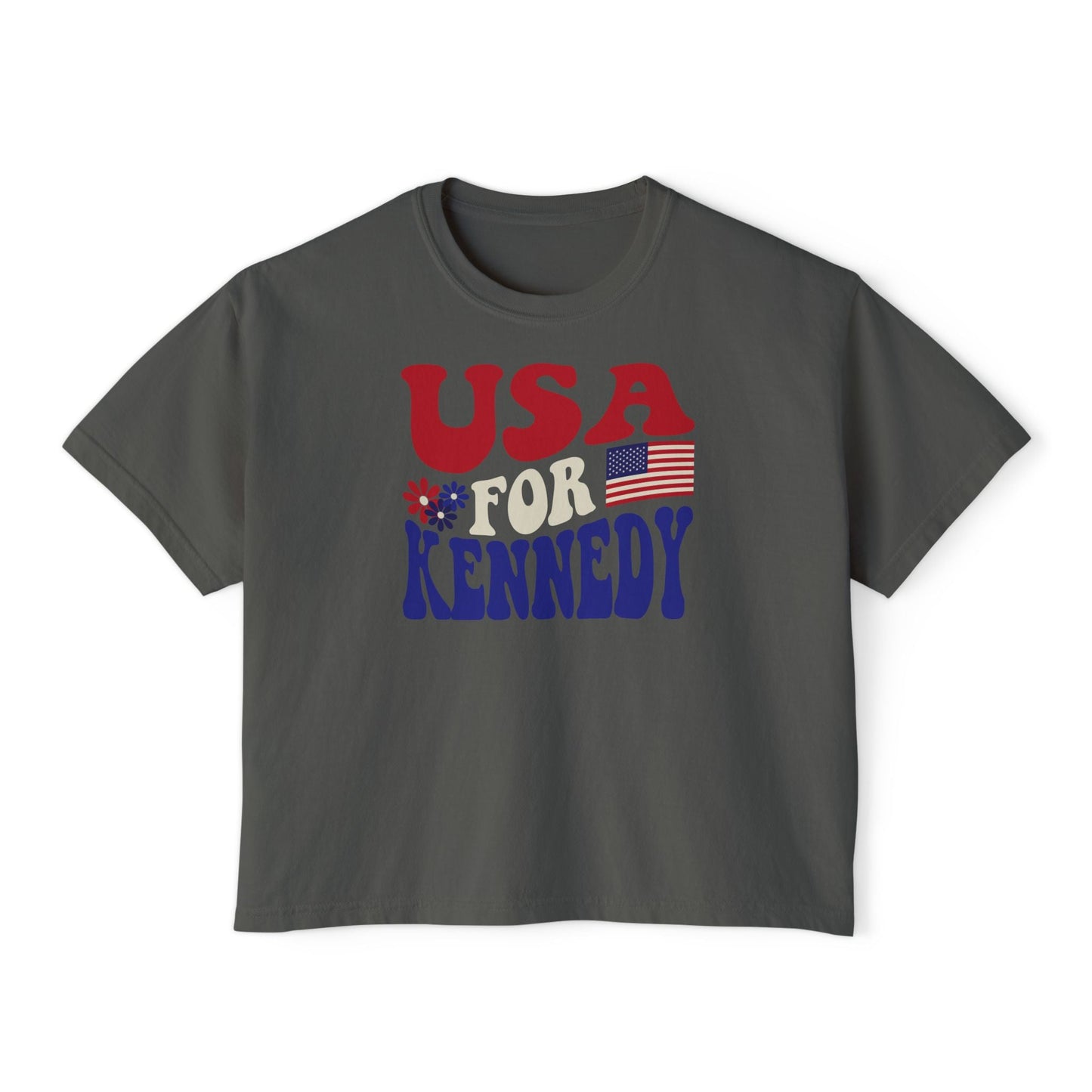 USA for Kennedy Groovy Women's Boxy Tee - Team Kennedy Official Merchandise