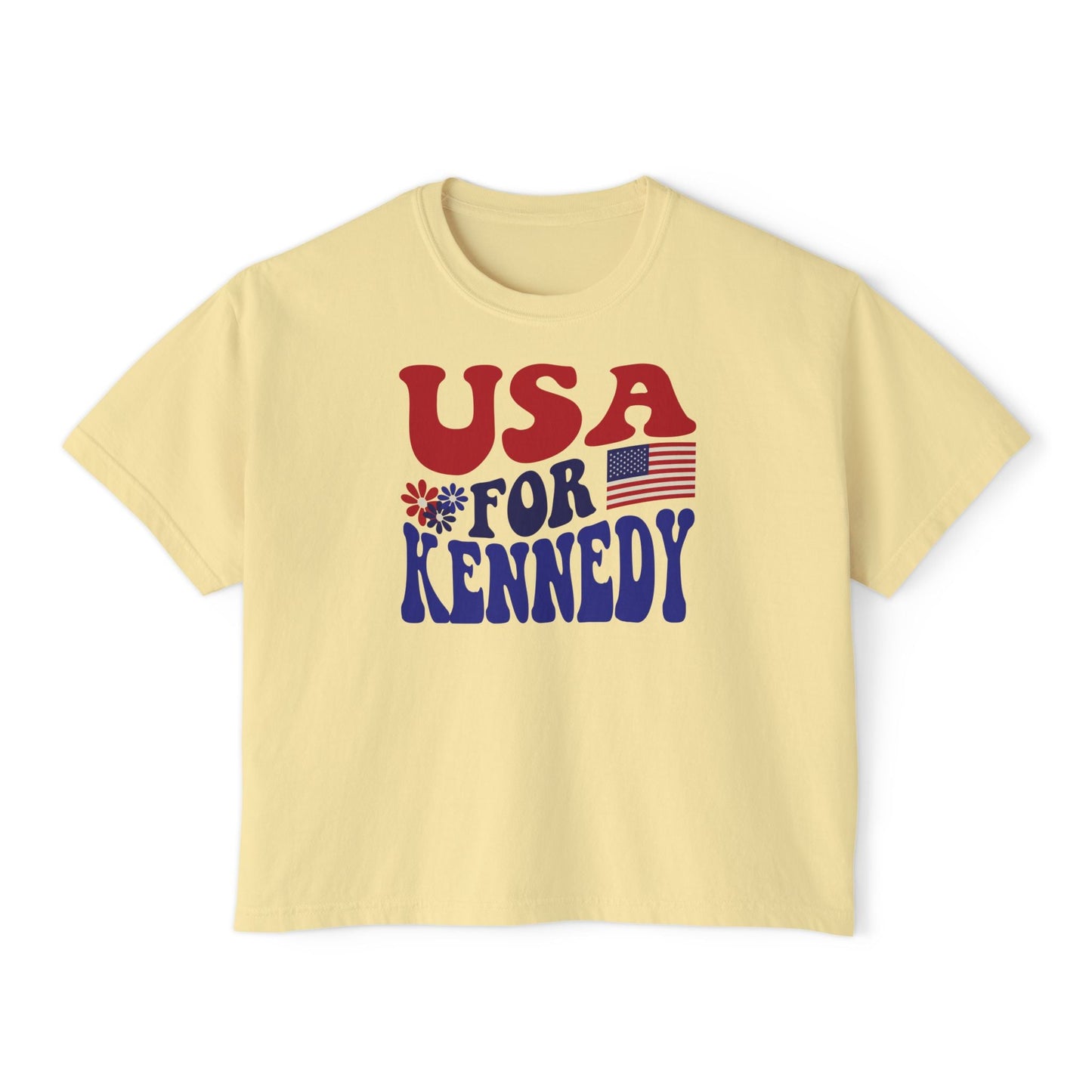 USA for Kennedy Groovy Women's Boxy Tee - Team Kennedy Official Merchandise