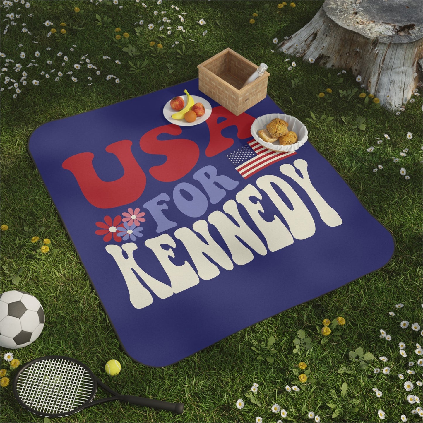 USA for Kennedy Picnic Blanket - TEAM KENNEDY. All rights reserved