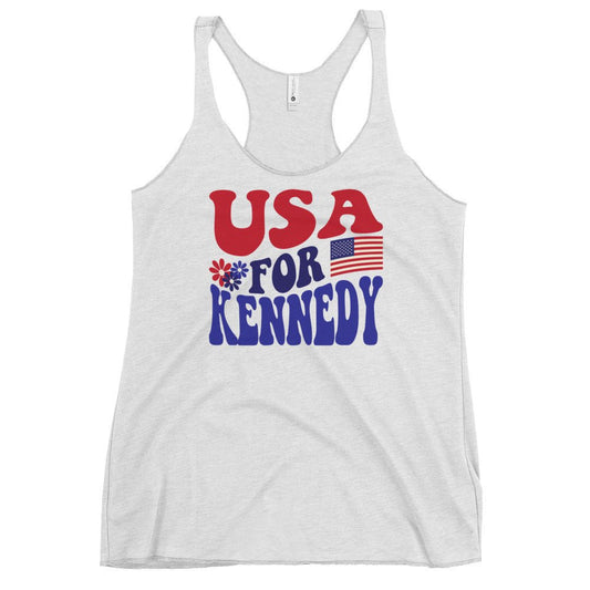 USA for Kennedy Women's Racerback Tank - TEAM KENNEDY. All rights reserved