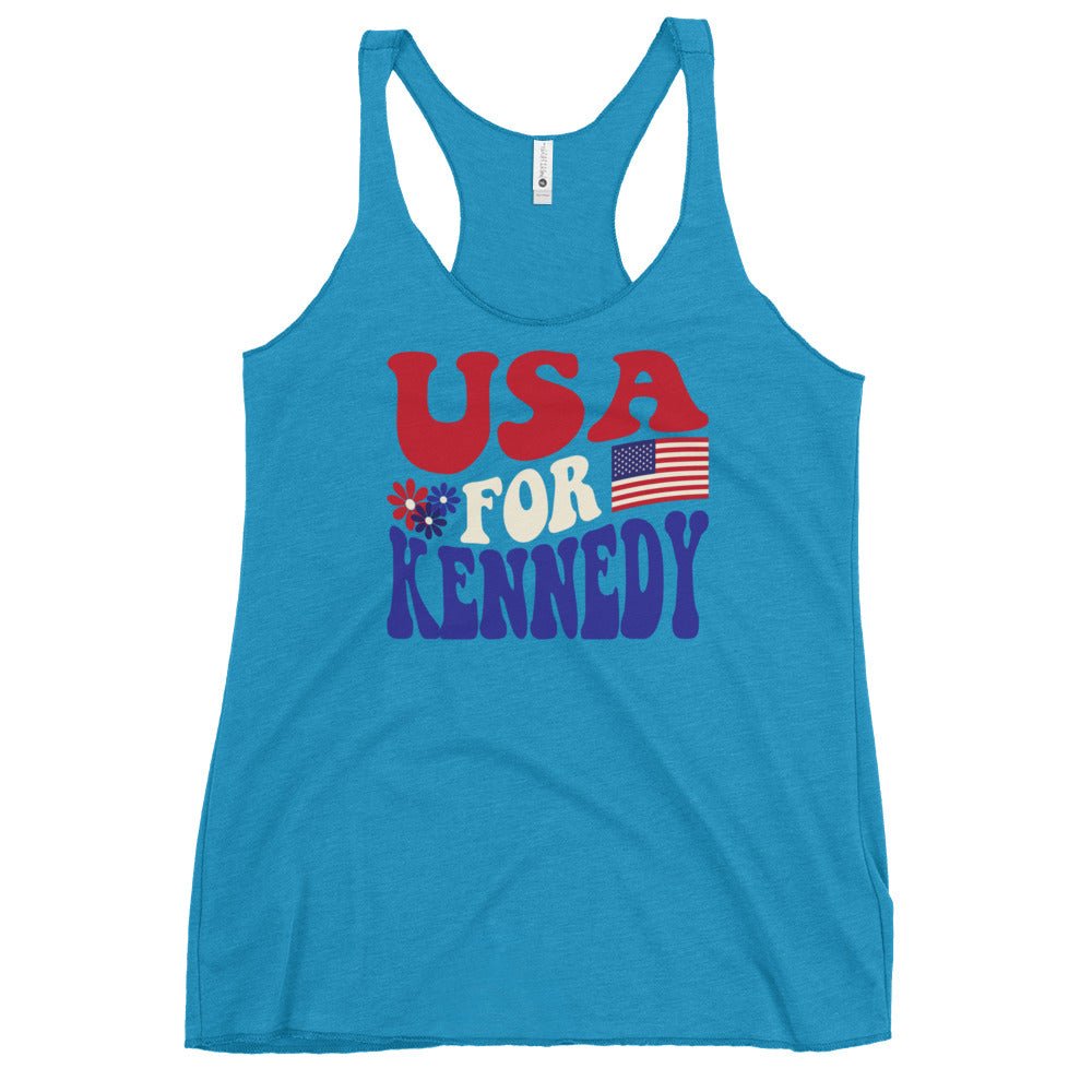 USA for Kennedy Women's Racerback Tank - TEAM KENNEDY. All rights reserved