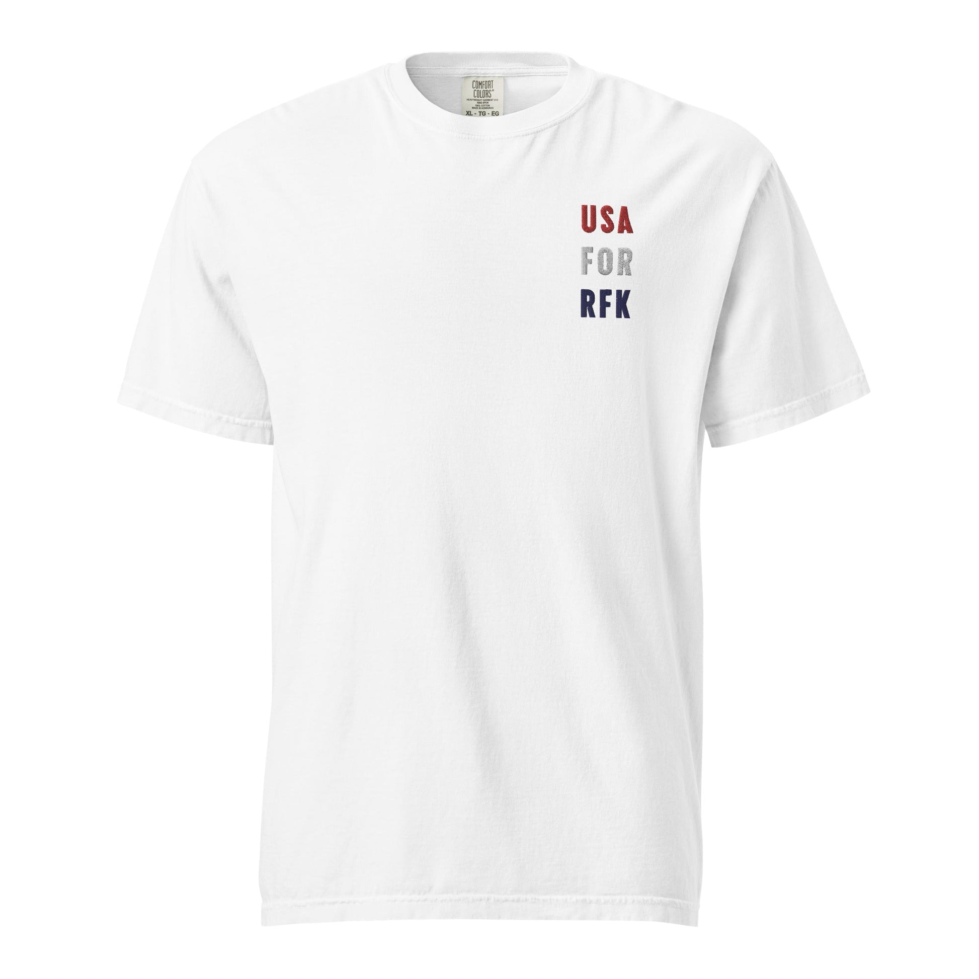 USA for RFK Embroidered Unisex Heavyweight Tee - Team Kennedy Official Merchandise