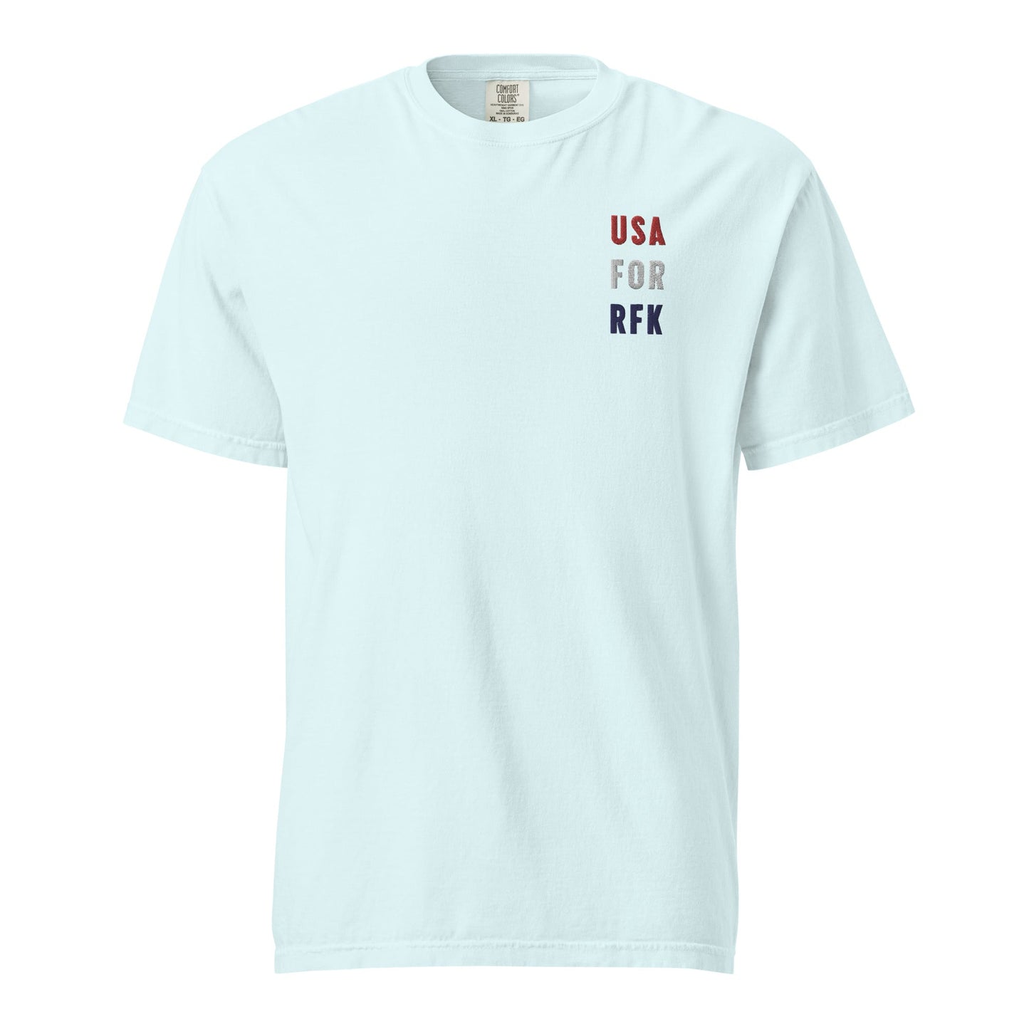 USA for RFK Embroidered Unisex Heavyweight Tee - Team Kennedy Official Merchandise