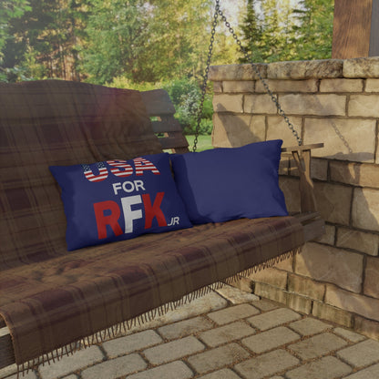 USA for RFK Jr Outdoor Pillow - TEAM KENNEDY. All rights reserved