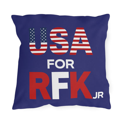 USA for RFK Jr Outdoor Pillow - TEAM KENNEDY. All rights reserved