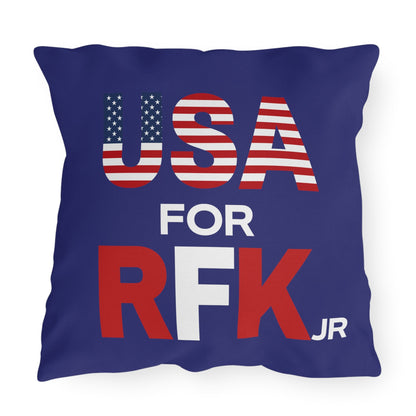 USA for RFK Jr Outdoor Pillow - TEAM KENNEDY. All rights reserved