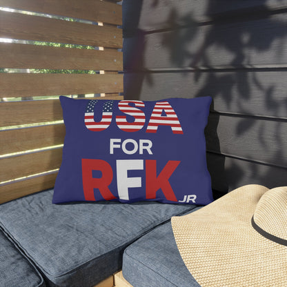 USA for RFK Jr Outdoor Pillow - TEAM KENNEDY. All rights reserved