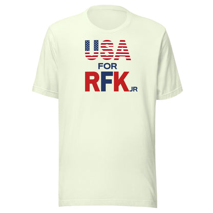 USA for RFK JR Unisex Tee - TEAM KENNEDY. All rights reserved