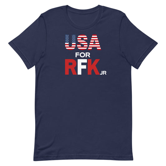 USA for RFK JR Unisex Tee - TEAM KENNEDY. All rights reserved