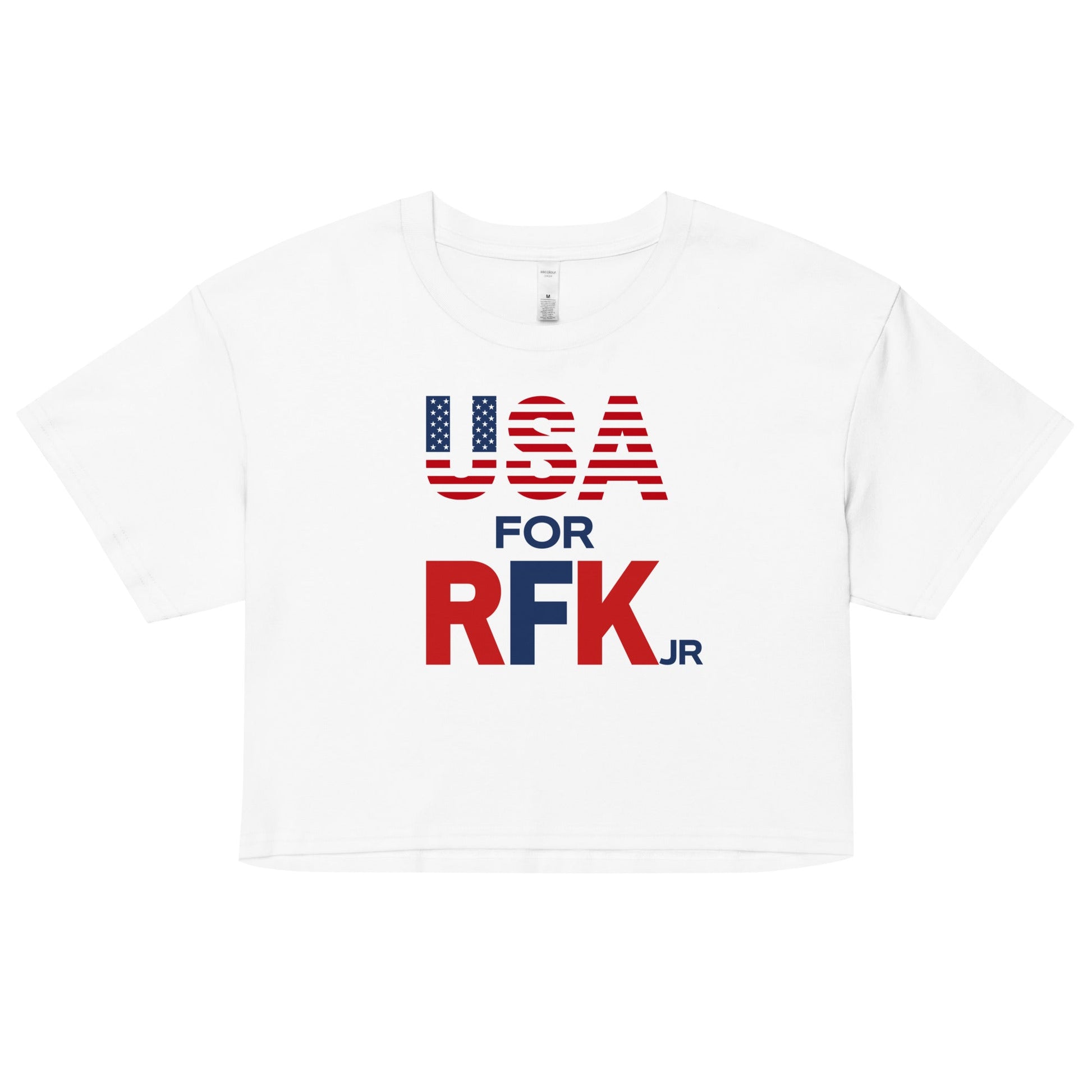 USA for RFK JR Women’s Crop Top - TEAM KENNEDY. All rights reserved