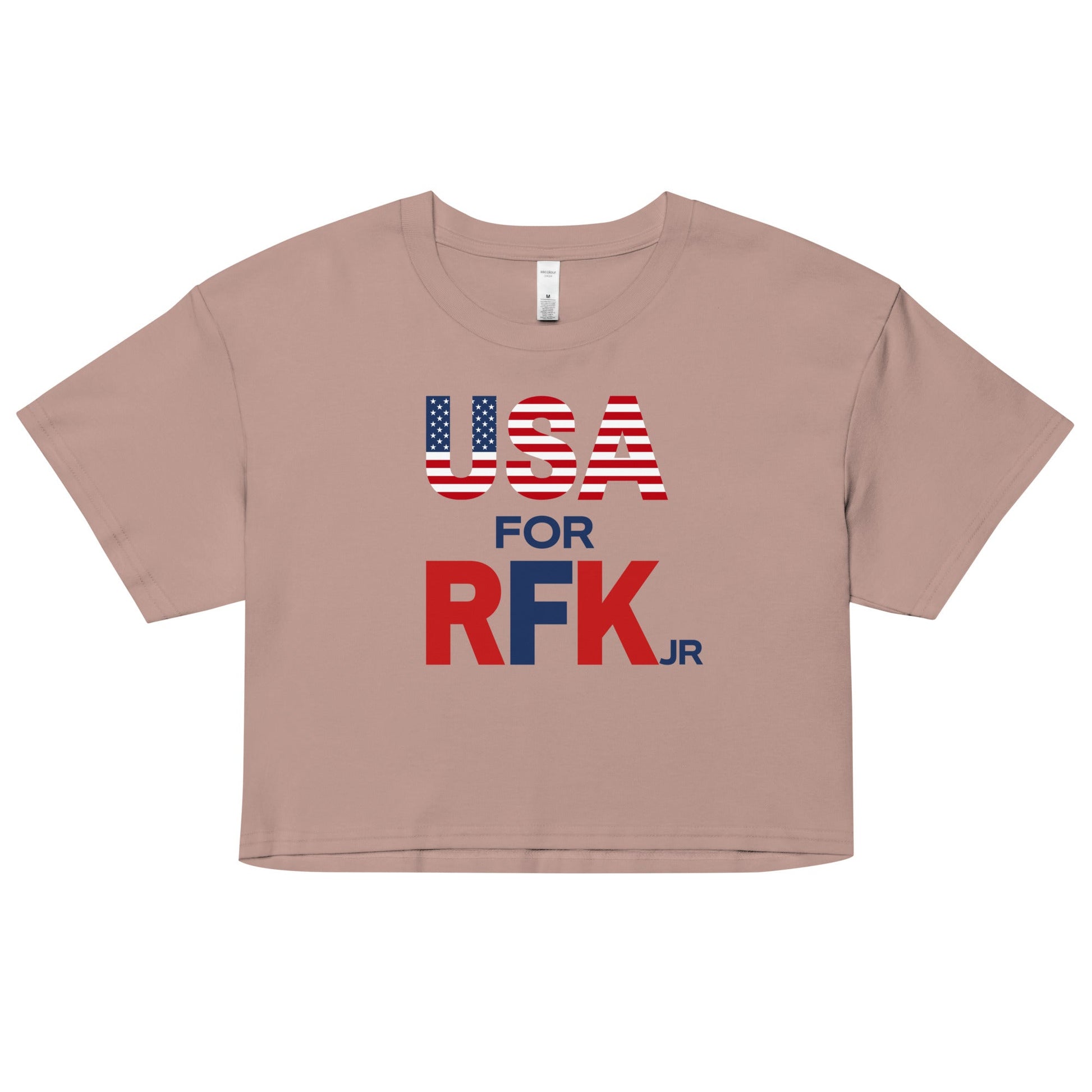 USA for RFK JR Women’s Crop Top - TEAM KENNEDY. All rights reserved