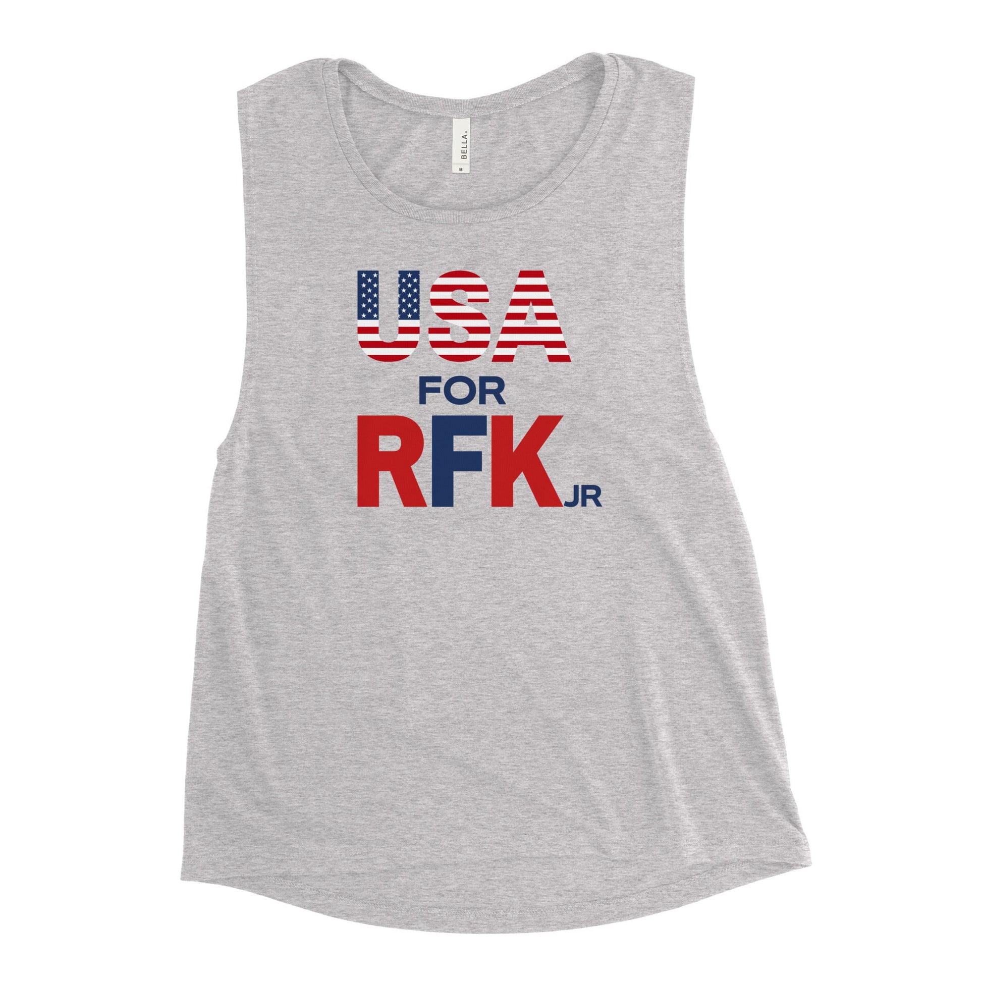 USA for RFK Jr. Women's Muscle Tank - TEAM KENNEDY. All rights reserved