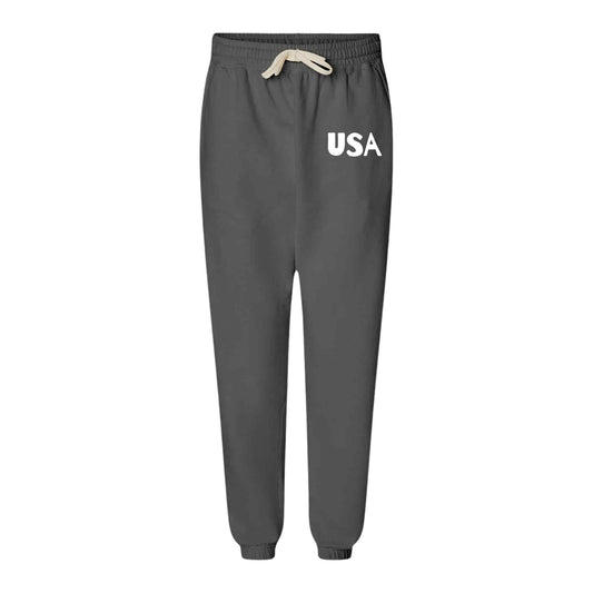 USA II Unisex Garment - Dyed Lightweight Fleece Sweatpants - Team Kennedy Official Merchandise