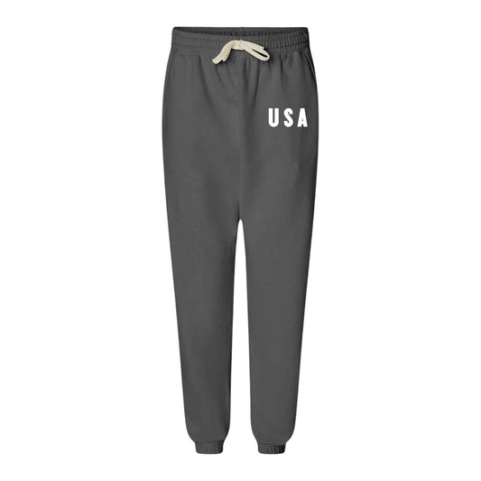 USA III Unisex Garment - Dyed Lightweight Fleece Sweatpants - Team Kennedy Official Merchandise