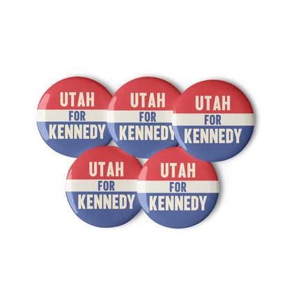 Utah for Kennedy (5 Buttons) - TEAM KENNEDY. All rights reserved