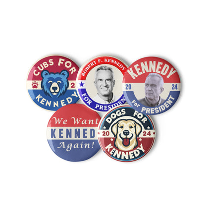 Variety Pack of Kennedy Buttons - TEAM KENNEDY. All rights reserved