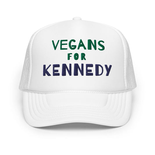 Vegans for Kennedy Foam Trucker Hat - Team Kennedy Official Merchandise