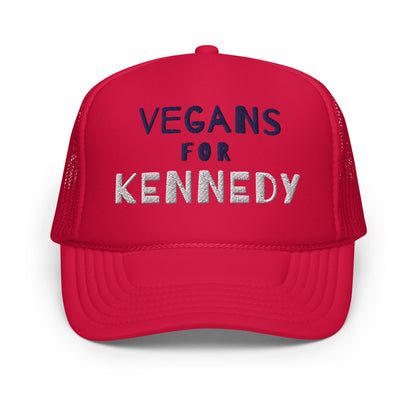 Vegans for Kennedy Foam Trucker Hat - Team Kennedy Official Merchandise