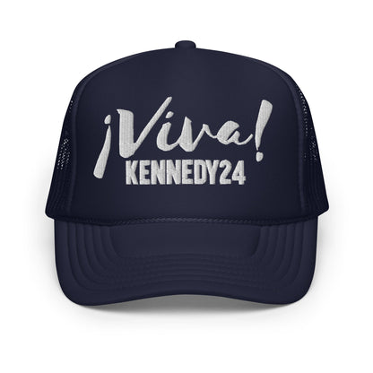 Viva Kennedy24 Embroidered Foam Trucker Hat - TEAM KENNEDY. All rights reserved