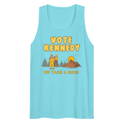 Vote Kennedy or Take a Hike Men’s Tank Top - TEAM KENNEDY. All rights reserved