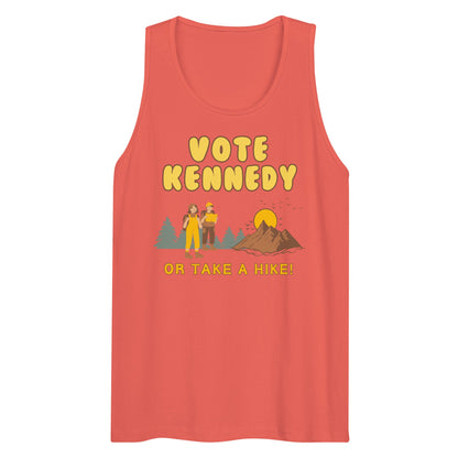 Vote Kennedy or Take a Hike Men’s Tank Top - TEAM KENNEDY. All rights reserved