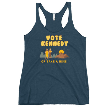 Vote Kennedy or Take a Hike Women's Racerback Tank Top - TEAM KENNEDY. All rights reserved