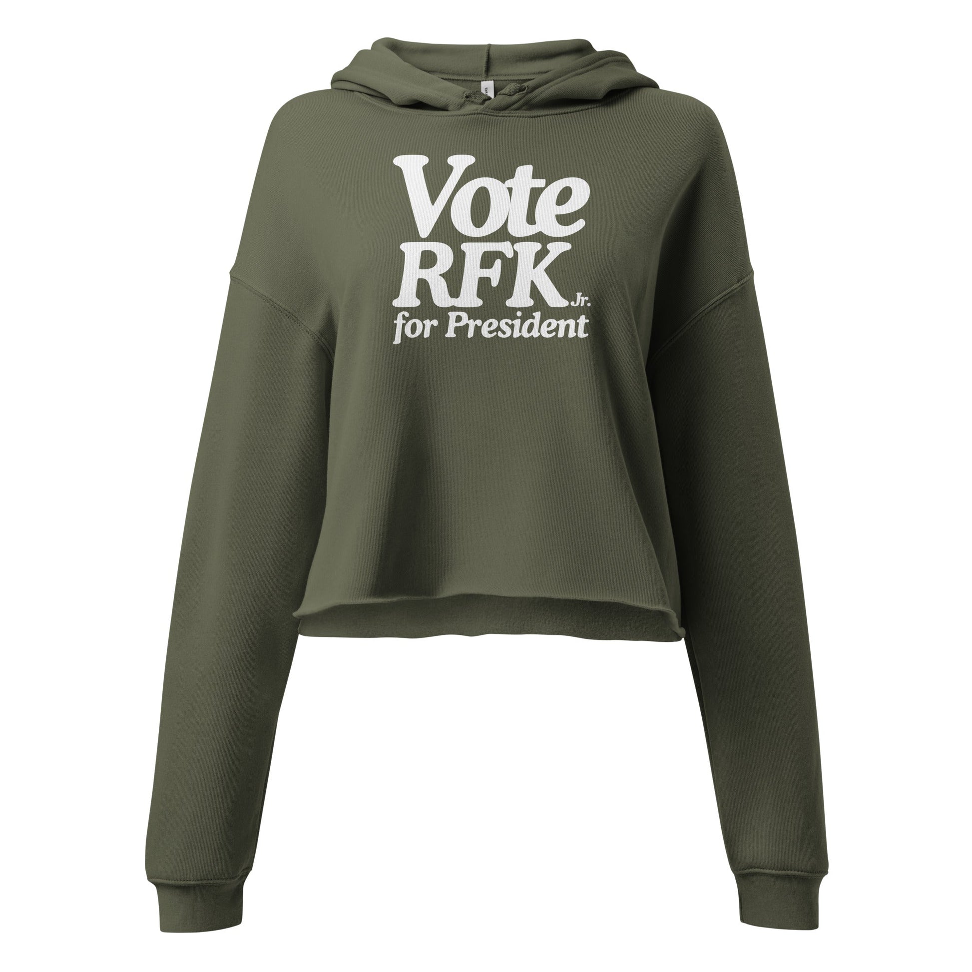 Vote RFK Jr. Crop Hoodie - TEAM KENNEDY. All rights reserved