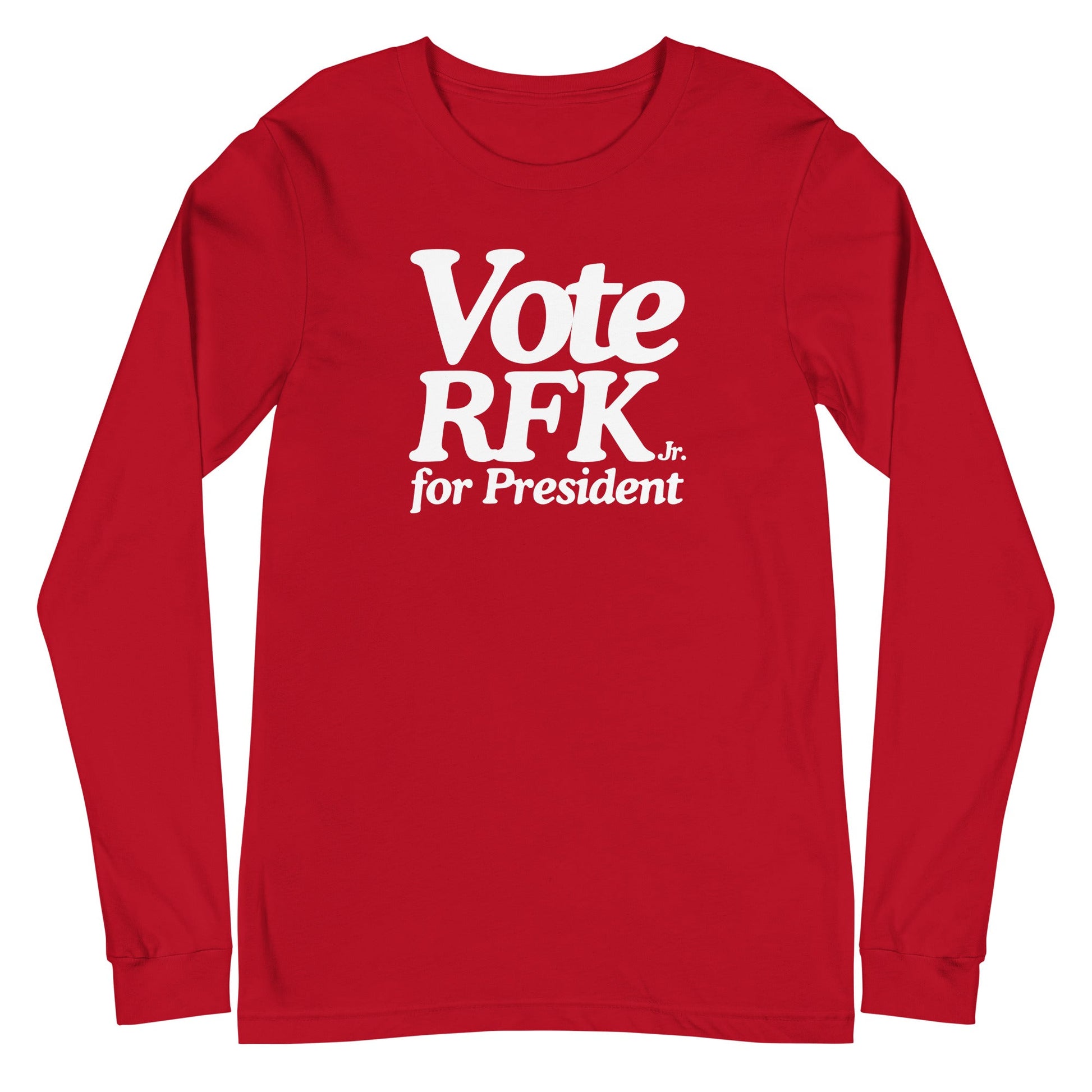 Vote RFK Jr. Unisex Long Sleeve Tee - TEAM KENNEDY. All rights reserved