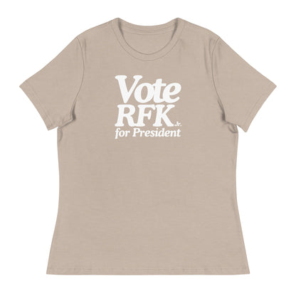 Vote RFK Jr Women's Relaxed Tee - TEAM KENNEDY. All rights reserved