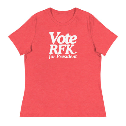 Vote RFK Jr Women's Relaxed Tee - TEAM KENNEDY. All rights reserved