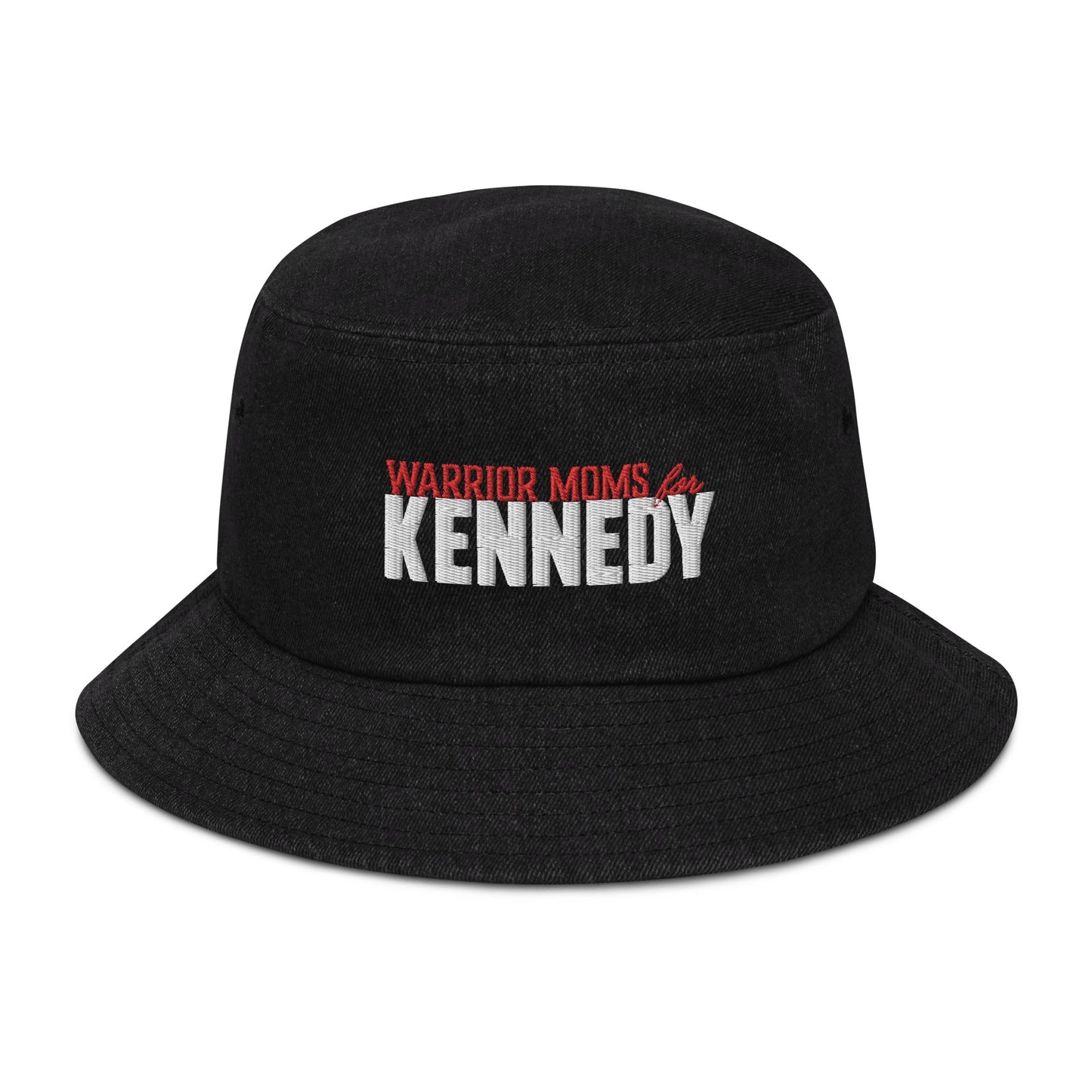 Warrior Moms for Kennedy Denim Bucket Hat - TEAM KENNEDY. All rights reserved