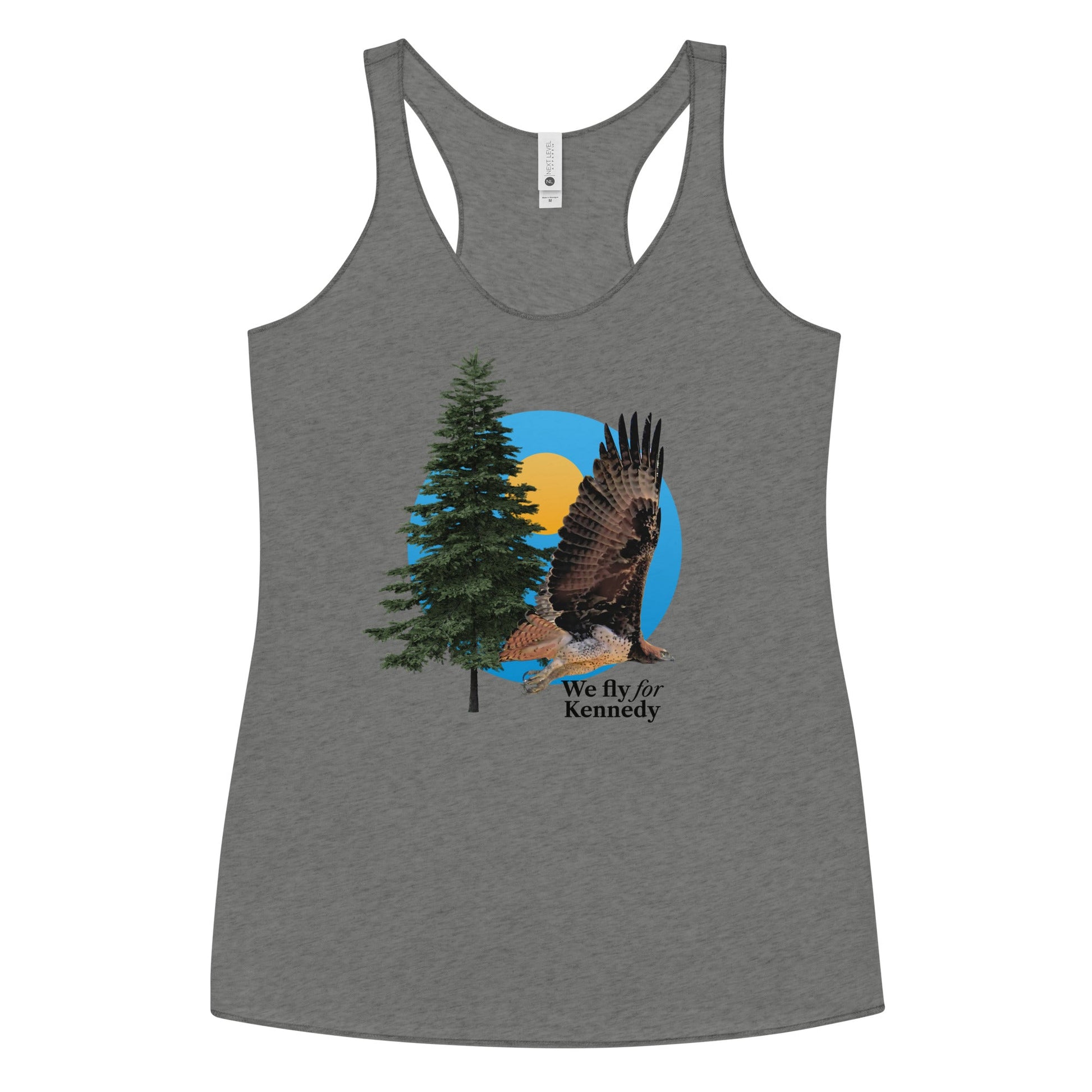 We Fly for Kennedy Women's Racerback Tank - TEAM KENNEDY. All rights reserved