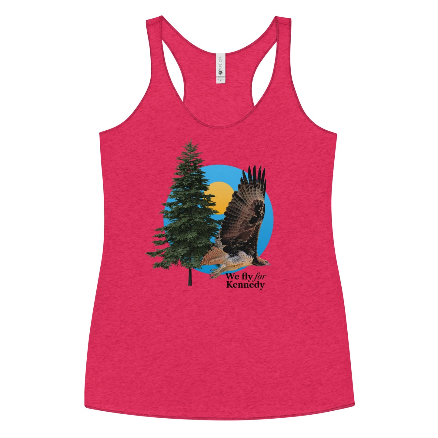 We Fly for Kennedy Women's Racerback Tank - TEAM KENNEDY. All rights reserved